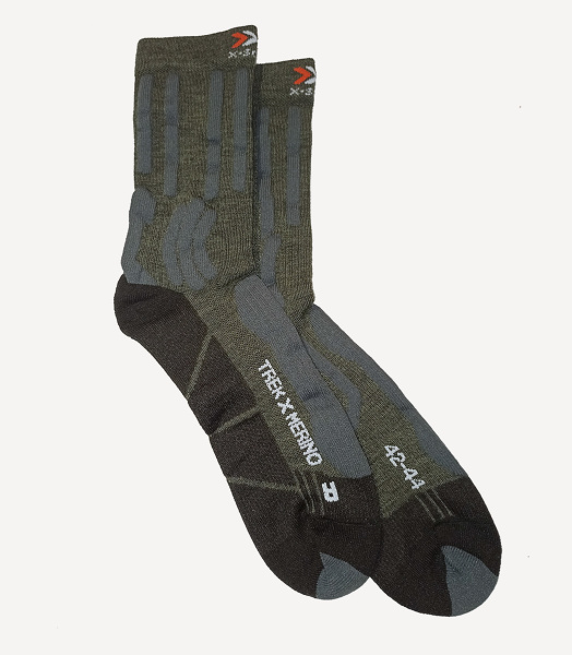 Носки X-SOCKS TREK X MERINO SMU (; 39-41; E052 olive green/anthracite)